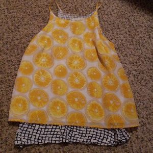 Anthropologie lemon top